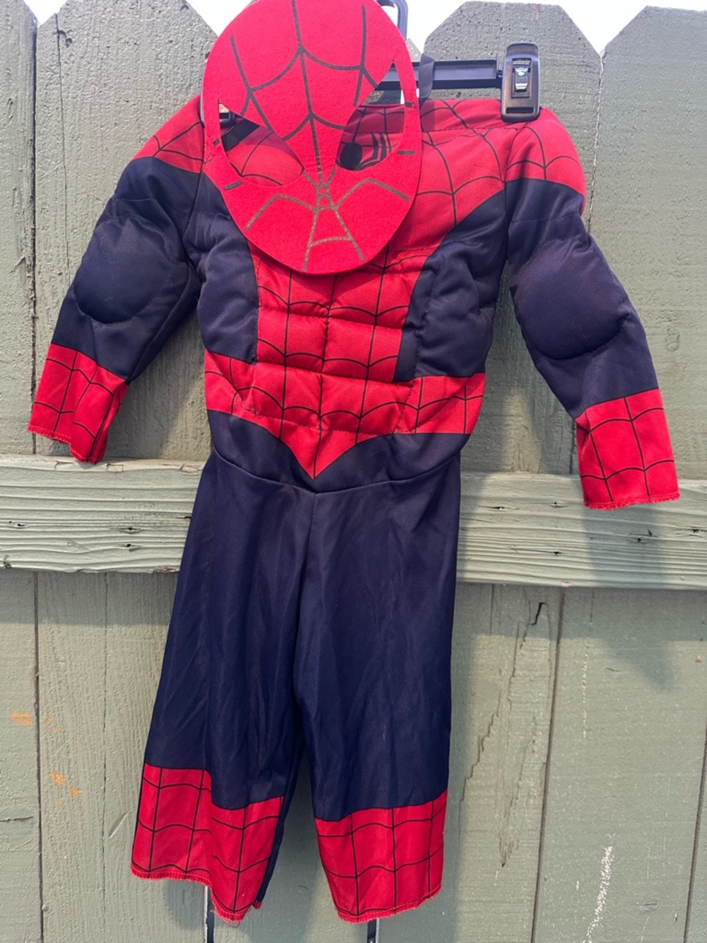 Kids Red and Blue Spiderman Costume with Mask